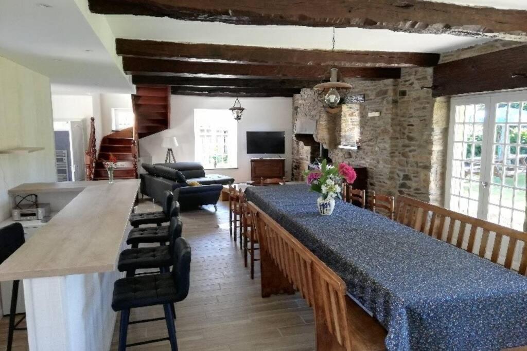 Gite De Charme 14 Personnes Labellise Clevacances 3 Etoiles Sainte-Seve Buitenkant foto